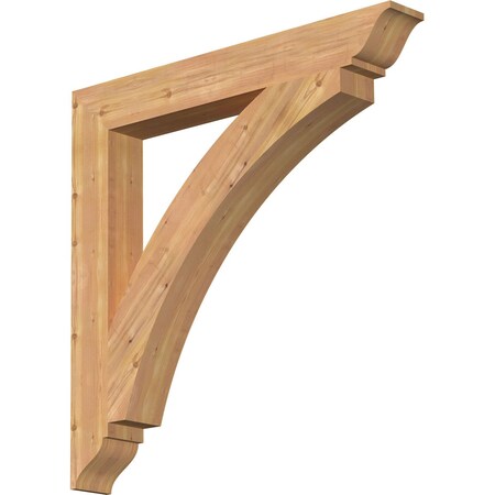 Ekena Millwork Thorton Traditional Smooth Bracket, Western Red Cedar, 5 1/2"W x 44"D x 44"H BKT06X44X44THR01SWR